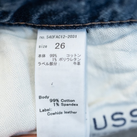 NEW Moussy Vintage Evelyn Straight High Wide Crop Frayed Jeans Blue Size 26 NWT - Picture 11 of 16